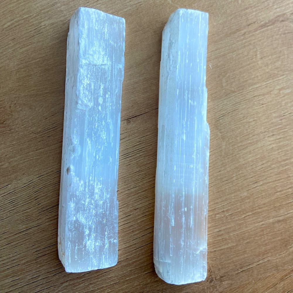 Crystals- Set of two Selenite sticks